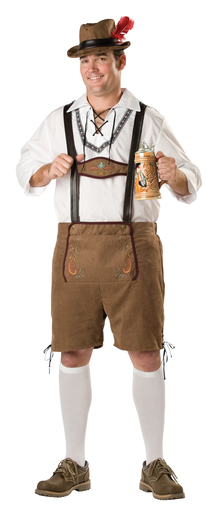 C586 Oktoberfest Guy Hansel Elite Mens Bavarian Lederhosen Adult Costume Ebay